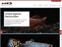 Tablet Screenshot of nktropicalfish.com